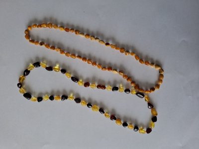 Șirag chihlimbar șlefuit Lot 140