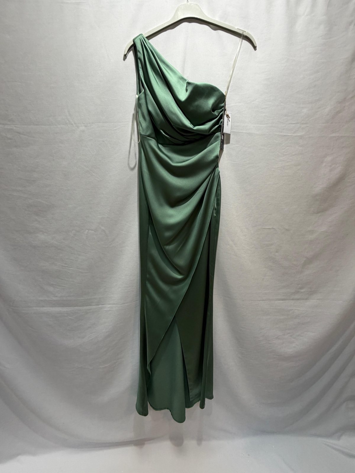 Rochie gala saten menta 7069 1