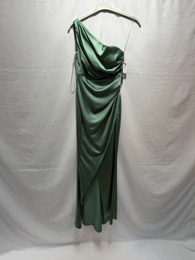 Rochie gala saten menta 7069