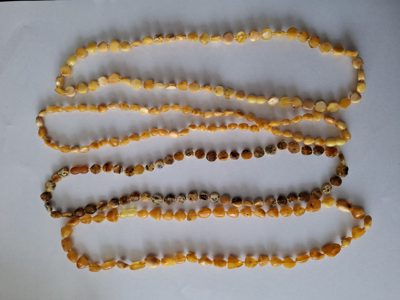 Șirag chihlimbar șlefuit Lot 116