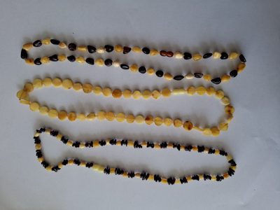Șirag chihlimbar șlefuit Lot 126