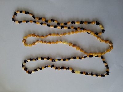Șirag chihlimbar șlefuit Lot 125