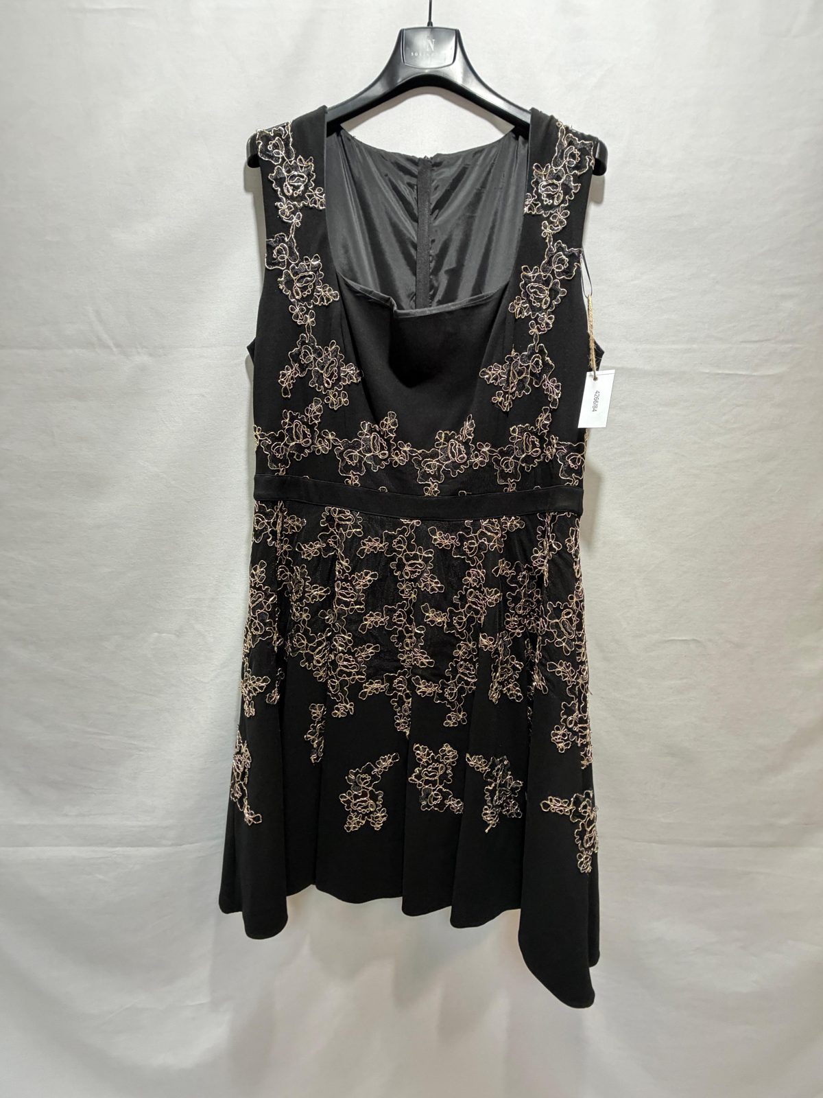 Rochie gala negru/auriu 1