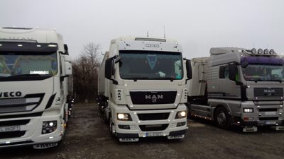 Cap tractor marca MAN model TGX 18480 culoare ALB