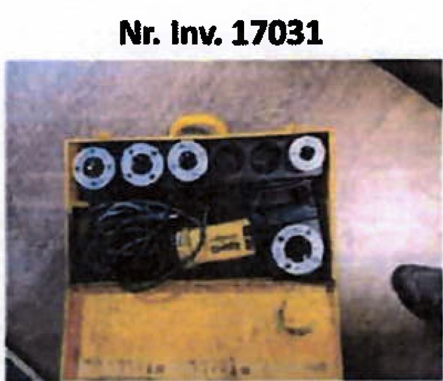 DENUMIRE BUN: CUPLA ELECTRICA DE FILETAT /  NUMAR INVENTAR: 17031; 1