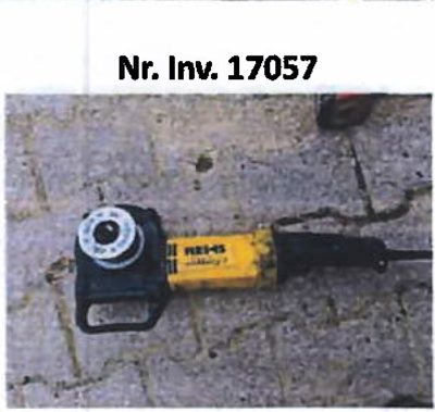DENUMIRE BUN: CUPLA DE FILETAT ELECTRICA 1200W CU CAPETE /  NUMAR INVENTAR: 17057;
