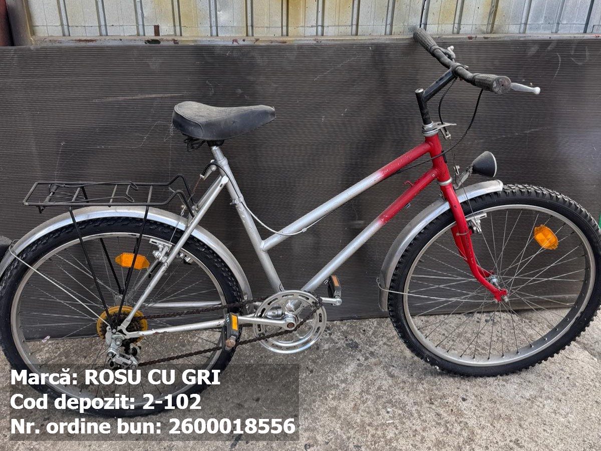 Bicicleta Rosu cu Gri 1