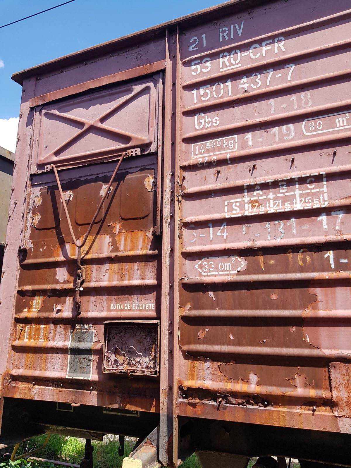Vagon 215315014377 - Vagon marfa GBS (1983) 1