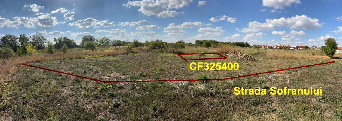 cota de 1/2 din teren construibil - Teren intravilan neimprejmuit in suprafata de 400 MP 1