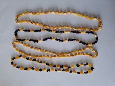 Șirag chihlimbar șlefuit Lot 119