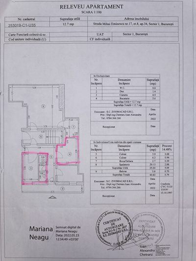 IMOBIL, STR.M.EMINESCU, SECTOR 1, ST:20.16MP