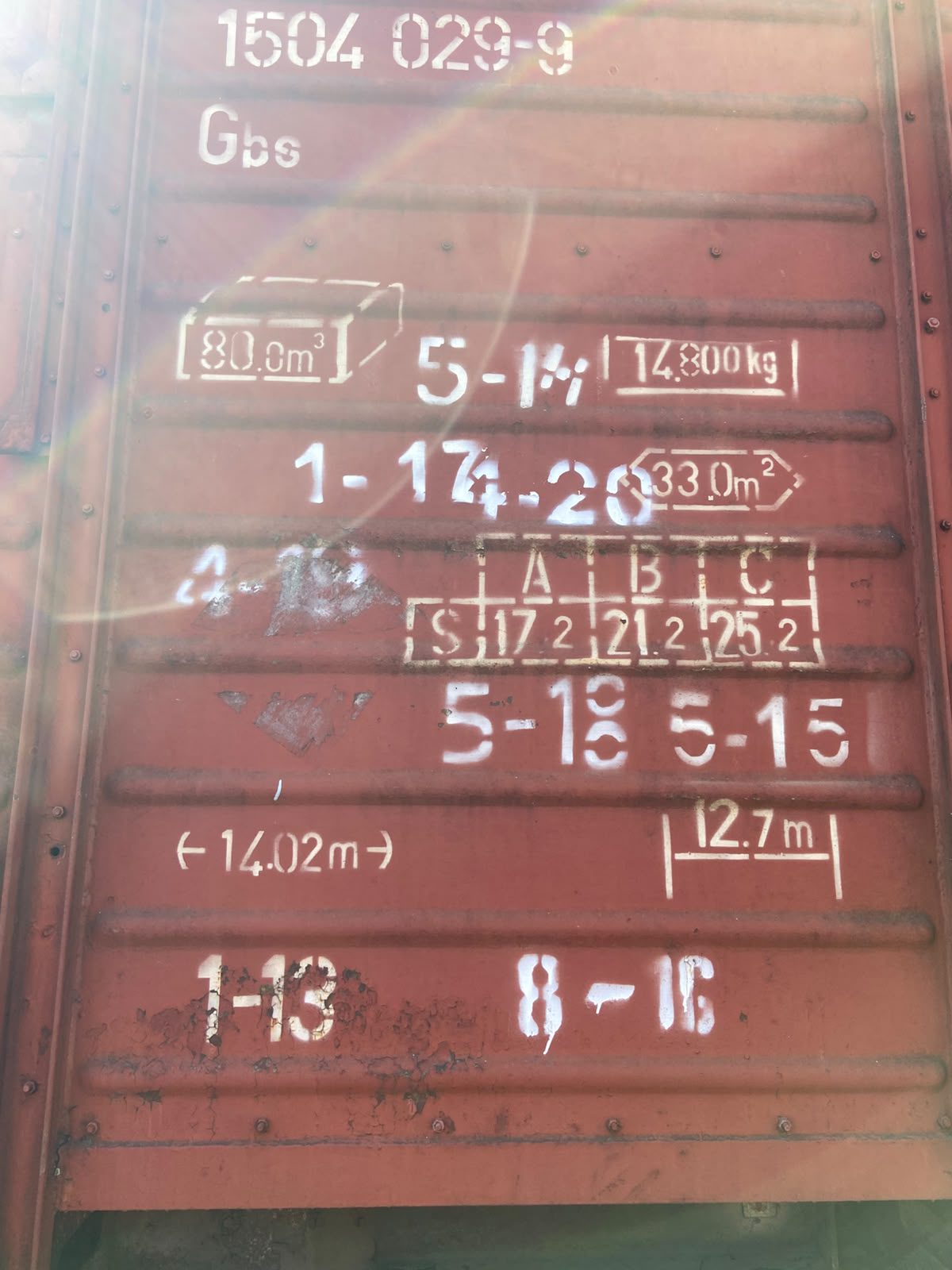 Vagon 215315027296 - Vagon marfa GBS (1985) * 215315040299 1