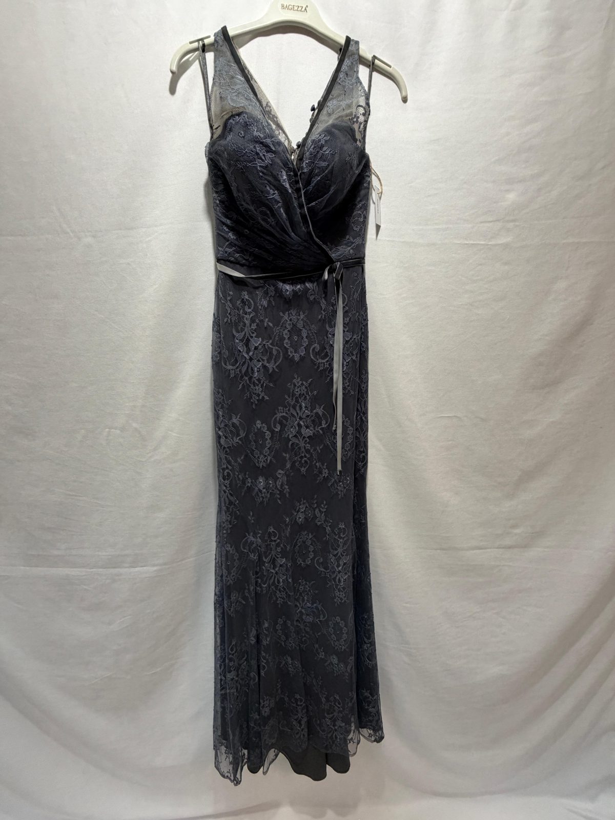 Rochie gala gri petrol 1