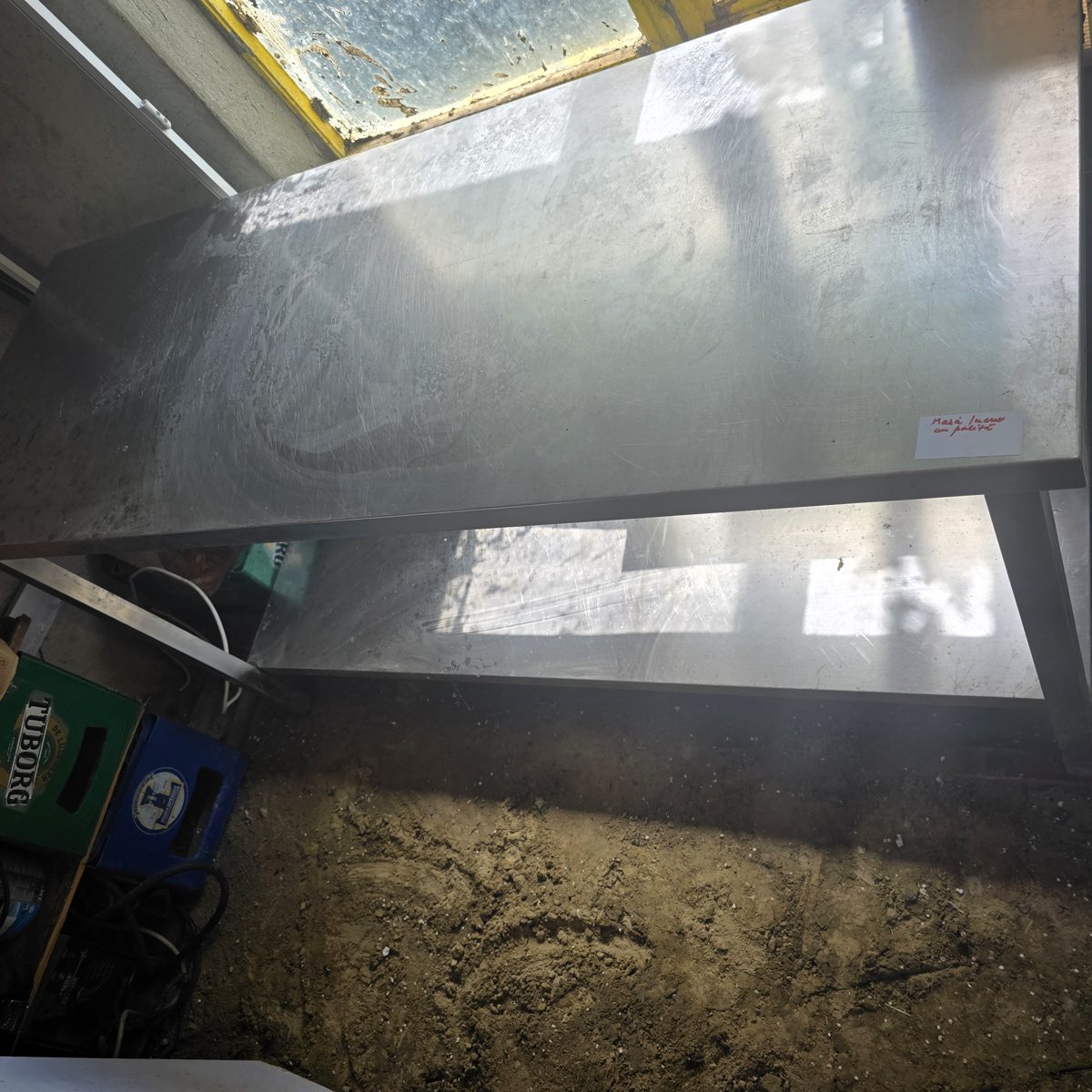 masa de lucru din inox cu polita 160*60*85 09300965 1