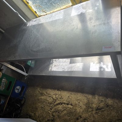 masa de lucru din inox cu polita 160*60*85 09300965