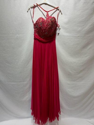 Rochie gala rosu roze 5088