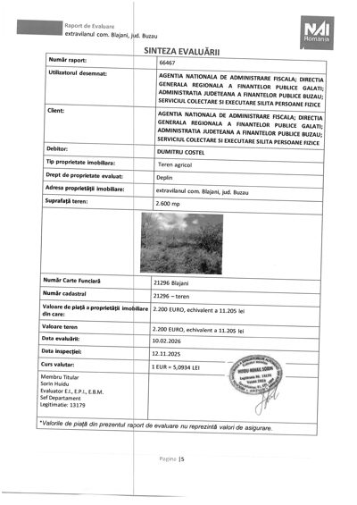 Teren agricol - - in suprafata de 2600 MP