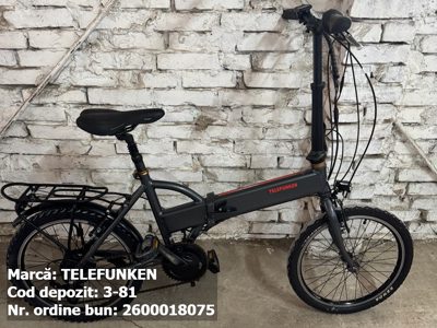Bicicleta Electrica- Telefunken