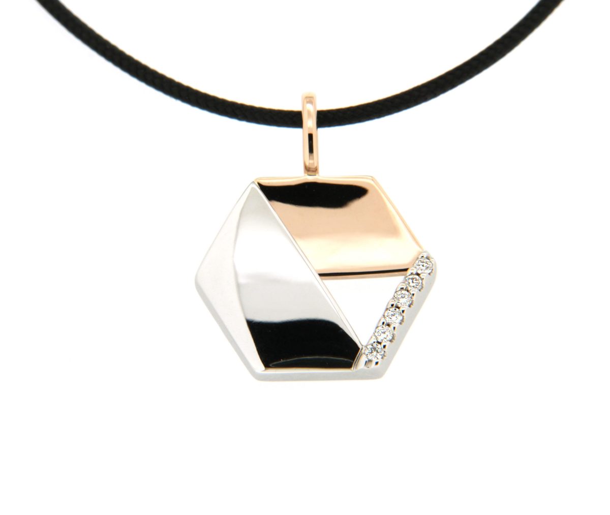 PANDANTIV AUR 585 DIAMANT 0.04 CT GSI - Nr. sigiliu 065096 1