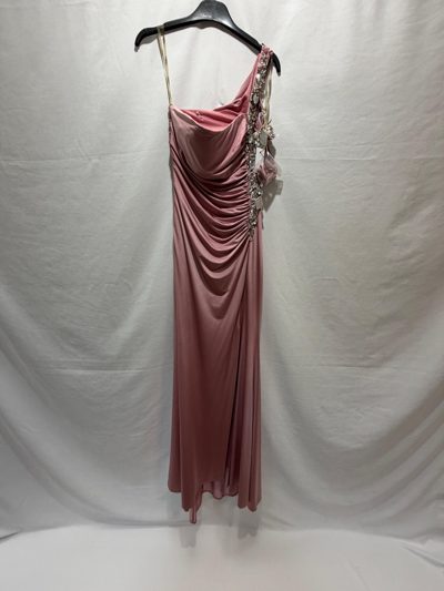 Rochie gala roz tafta elastica