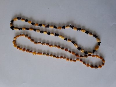 Șirag chihlimbar șlefuit Lot 135