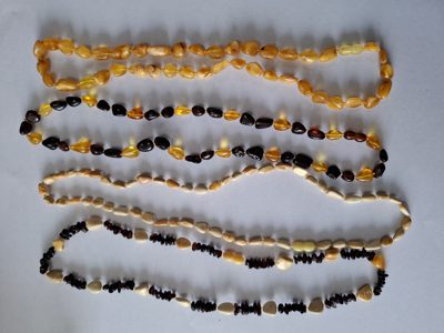 Șirag chihlimbar șlefuit Lot 112