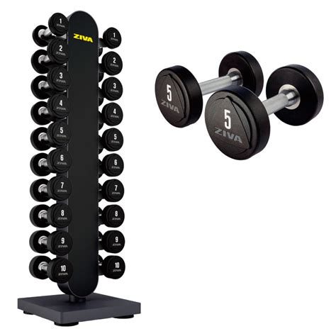 ZIVA PU DUMBELLSET 15 KG ZVO-DBPU-14SH 1