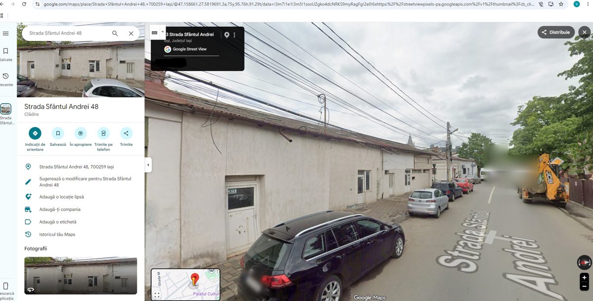 Ansamblu bunuri Iaşi, str.Sf Andrei:Teren 182 mp+Teren 127 mp+ constr49mp intab+constr neintab 1