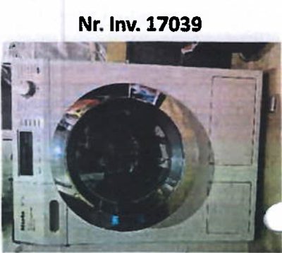 DENUMIRE BUN: MASINA DE SPALAT RUFE CU USCATOR MIELE /  NUMAR INVENTAR: 17039;