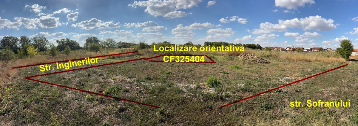 cota de 1/2 din teren construibil - Teren intravilan neimprejmuit in suprafata de 400 MP 1