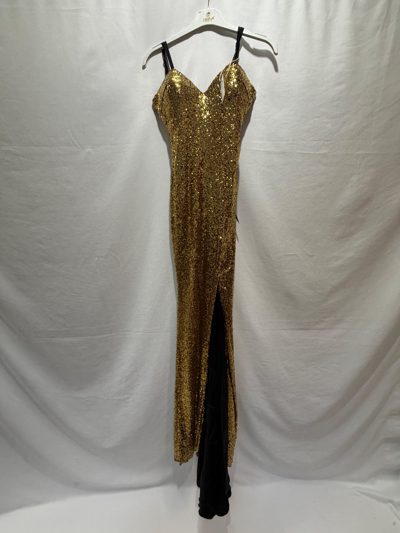 Rochie gala paiete aurii W2563
