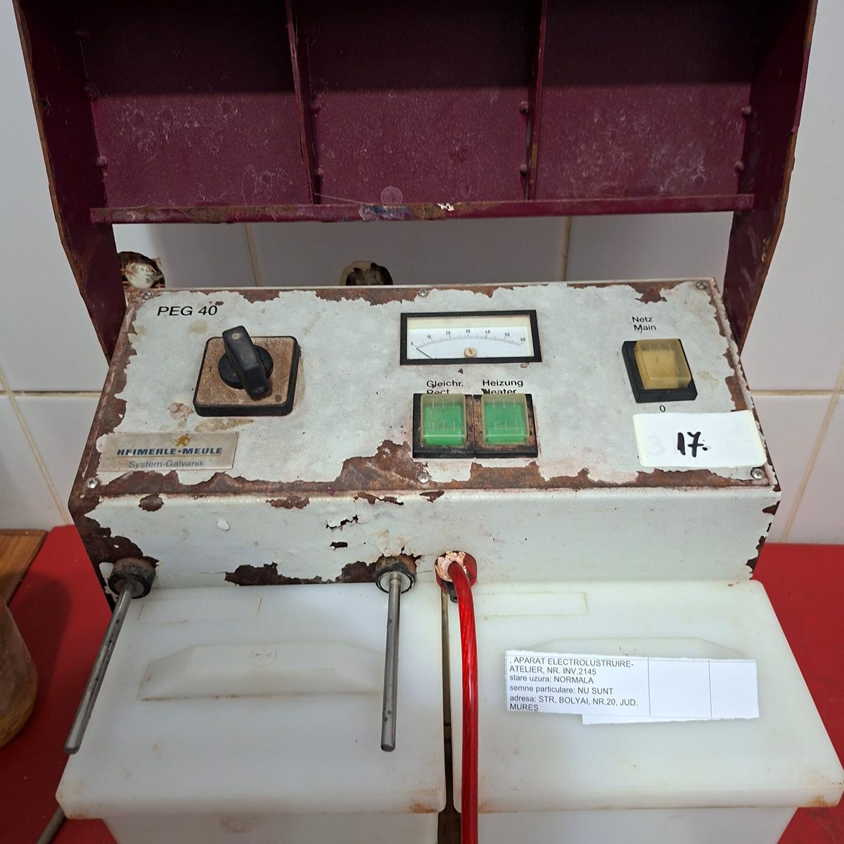 APARAT ELECTROLUSTRUIRE- ATELIER 1