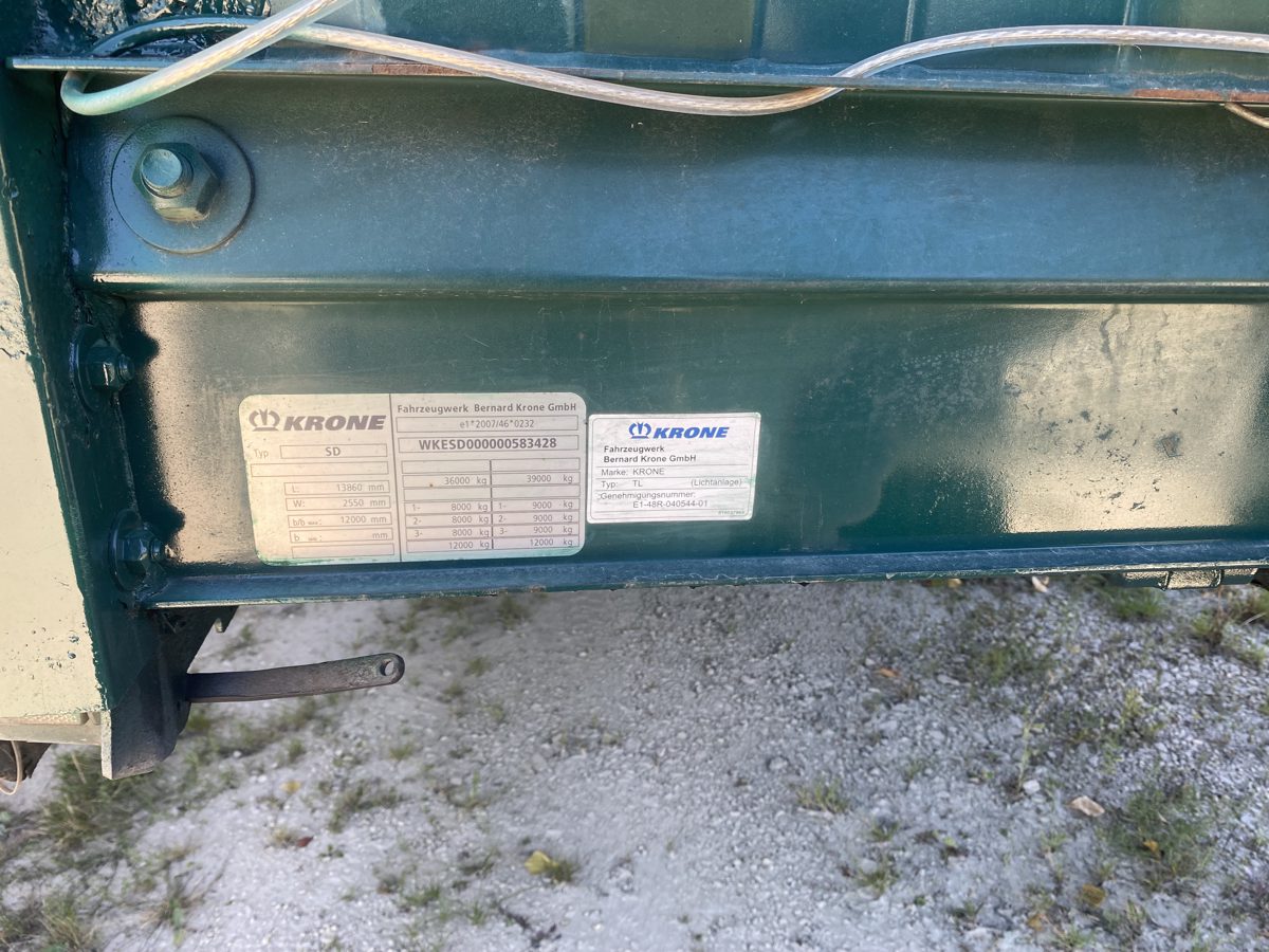 Semiremorci marca KRONE model SD- DA06LNF culoare GRI VERDE 1