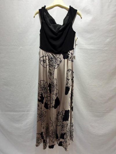 Rochie gala negru flori
