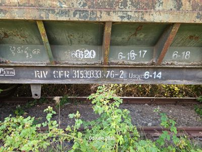 Vagon 315393333762 - VAGON MARFA .UAGPS (1980)