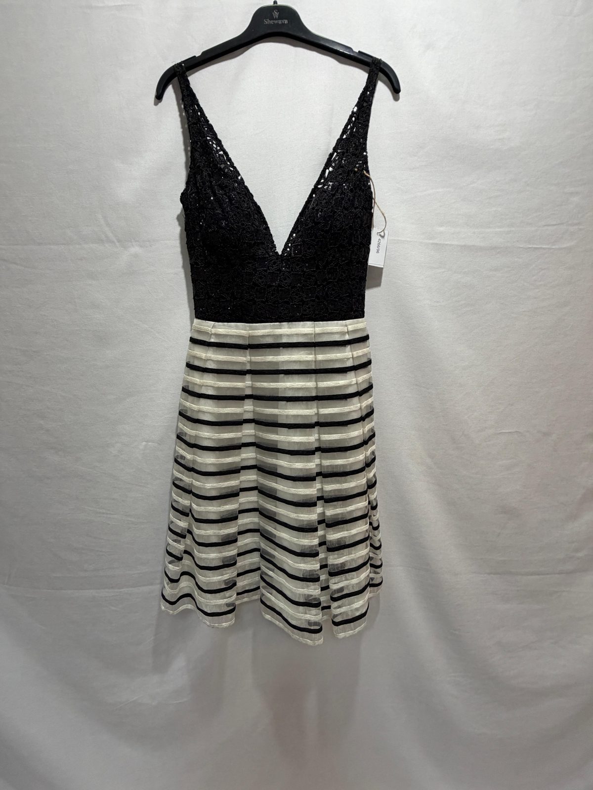 Rochie gala alb+negru 3121 1