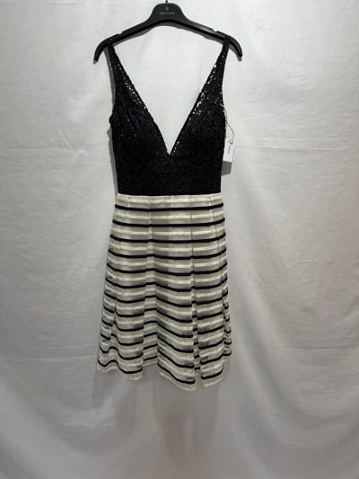 Rochie gala alb+negru 3121