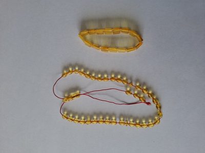 Șirag chihlimbar șlefuit Lot 137